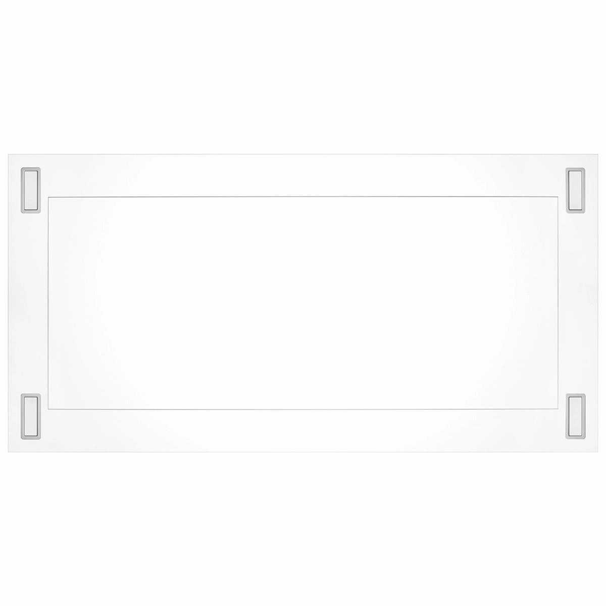 VICTORY Matte White 600 CFM Flush Ceiling Range Hood - Sunset-WH