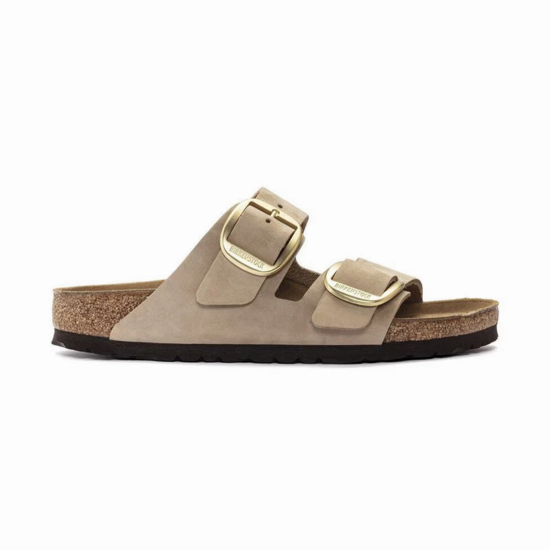 Women's Arizona Big Buckle Narrow Sandcastle Nubuck