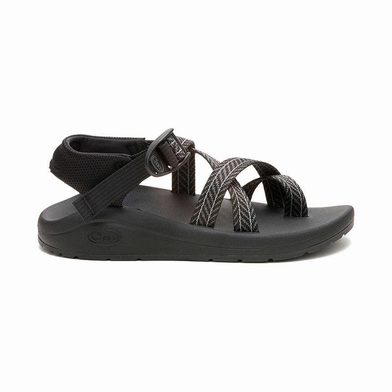 Women's CushZ Toe Loop Frond Black