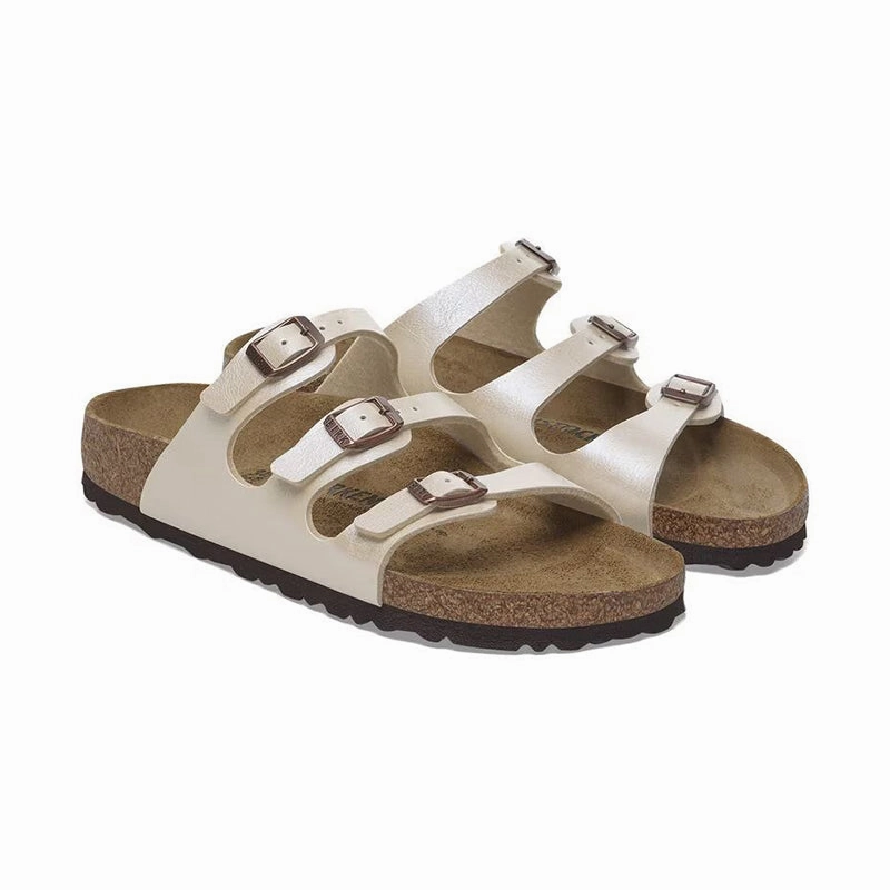 Women's Florida Graceful Pearl White Birko-Flor